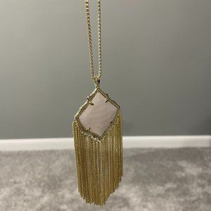 Kendra Scott Adjustable Gold Tassel Necklace